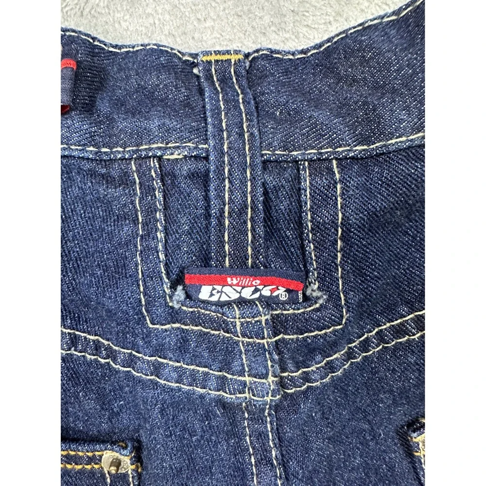 Willie‎ Esco Duns Vintage 90s Baggy Carpenter Jeans Dark Wash Indigo Mens 36x31